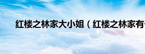 红楼之林家大小姐（红楼之林家有子）