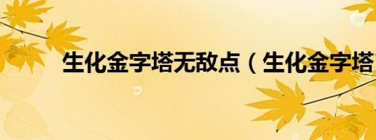 生化金字塔无敌点（生化金字塔）