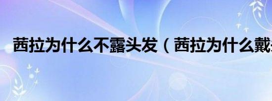 茜拉为什么不露头发（茜拉为什么戴头巾）
