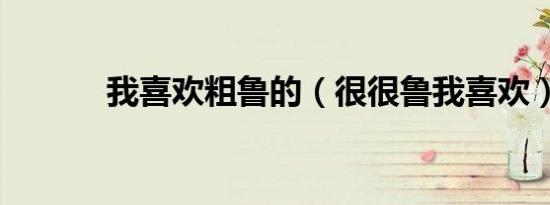 我喜欢粗鲁的（很很鲁我喜欢）