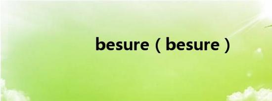 besure（besure）