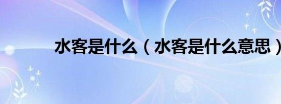 水客是什么（水客是什么意思）