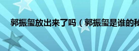 郭振玺放出来了吗（郭振玺是谁的秘书）