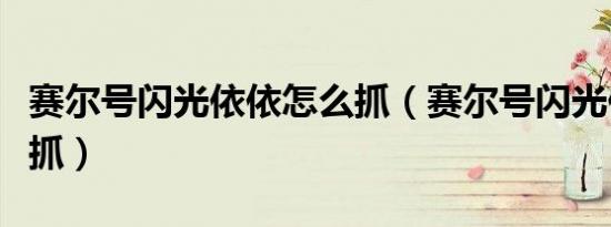 赛尔号闪光依依怎么抓（赛尔号闪光依依怎么抓）