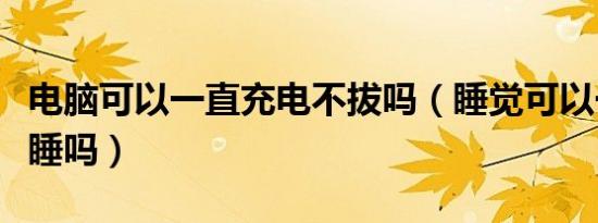 电脑可以一直充电不拔吗（睡觉可以一直插着睡吗）