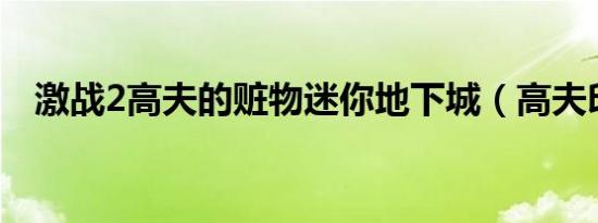 激战2高夫的赃物迷你地下城（高夫印象）