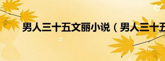 男人三十五文丽小说（男人三十五）