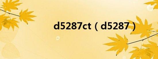 d5287ct（d5287）