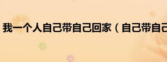 我一个人自己带自己回家（自己带自己回家）