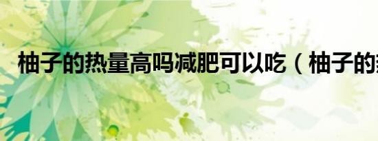 柚子的热量高吗减肥可以吃（柚子的热量）