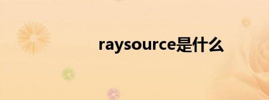 raysource是什么