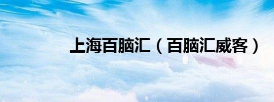上海百脑汇（百脑汇威客）