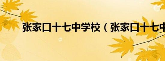 张家口十七中学校（张家口十七中）