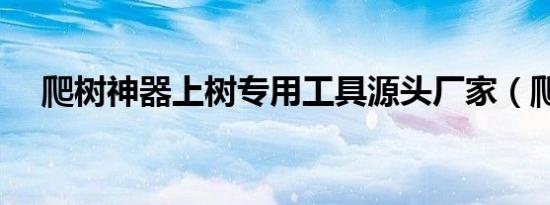 爬树神器上树专用工具源头厂家（爬树）