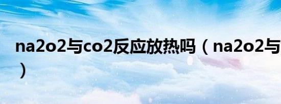 na2o2与co2反应放热吗（na2o2与co2反应）