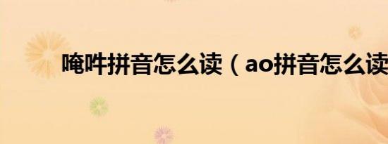 唵吽拼音怎么读（ao拼音怎么读）