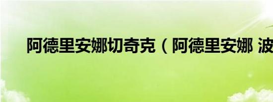 阿德里安娜切奇克（阿德里安娜 波什）