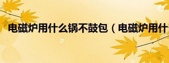 电磁炉用什么锅不鼓包（电磁炉用什么锅）