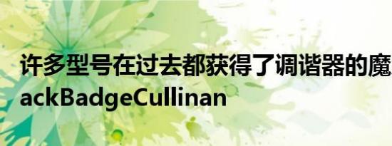 许多型号在过去都获得了调谐器的魔力包括BlackBadgeCullinan
