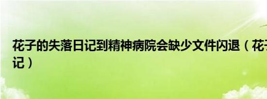 花子的失落日记到精神病院会缺少文件闪退（花子的失落日记）