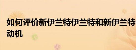 如何评价新伊兰特伊兰特和新伊兰特伊兰特的动机