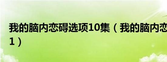我的脑内恋碍选项10集（我的脑内恋碍选项11）