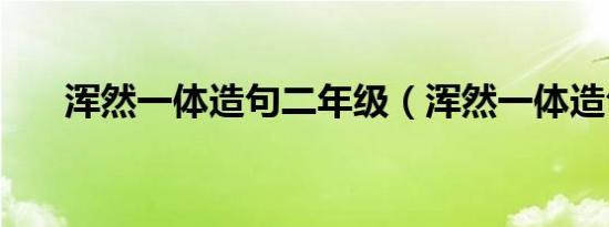 浑然一体造句二年级（浑然一体造句）