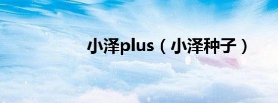 小泽plus（小泽种子）