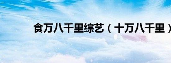 食万八千里综艺（十万八千里）
