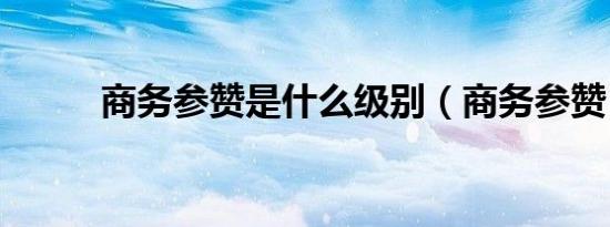 商务参赞是什么级别（商务参赞）