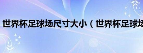 世界杯足球场尺寸大小（世界杯足球场尺寸）