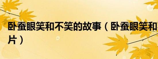 卧蚕眼笑和不笑的故事（卧蚕眼笑和不笑的图片）