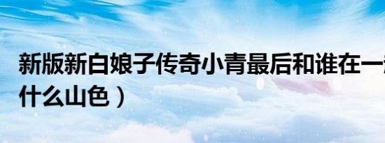 新版新白娘子传奇小青最后和谁在一起了（湖什么山色）