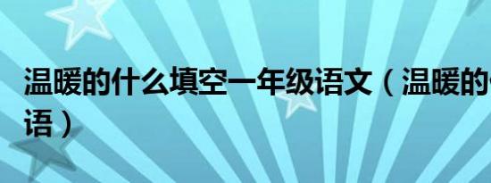 温暖的什么填空一年级语文（温暖的什么填词语）