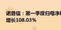 诺普信：第一季度归母净利润4.54亿元同比增长108.03%