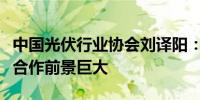 中国光伏行业协会刘译阳：中欧光伏产业方面合作前景巨大