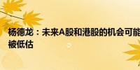 杨德龙：未来A股和港股的机会可能超出大家预期 因为极度被低估
