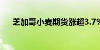 芝加哥小麦期货涨超3.7%豆粕涨约4%
