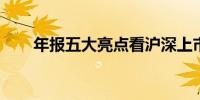 年报五大亮点看沪深上市公司新变化