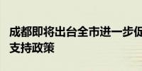 成都即将出台全市进一步促进民营经济发展的支持政策