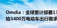 Omdia：全球累计部署1300万充电接口 补给3400万电动车出行需求