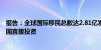 报告：全球国际移民总数达2.81亿发展中国家移民汇款超外国直接投资