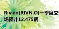 Rivian(RIVN.O)一季度交付车辆13,588辆市场预计12,475辆
