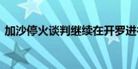 加沙停火谈判继续在开罗进行 各方说法不一