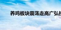 养鸡板块震荡走高广弘控股触及涨停