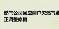 燃气公司回应商户欠燃气费5亿元：系统出错 正调整修复