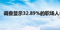 调查显示32.89%的职场人希望能立即退休