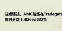 游戏驿站、AMC院线在Tradegate交易平台较昨日美股收盘时分别上涨26%和32%