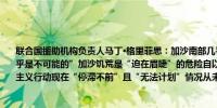 联合国援助机构负责人马丁·格里菲思：加沙南部几乎没有剩余的食品储备获取燃料“几乎是不可能的”加沙饥荒是“迫在眉睫”的危险自以色列在拉法的进攻以来加沙的人道主义行动现在“停滞不前”且“无法计划”情况从未如此糟糕
