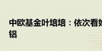 中欧基金叶培培：依次看好铜、金、油、煤、铝